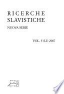 Ricerche slavistiche