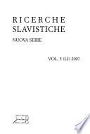 Ricerche slavistiche