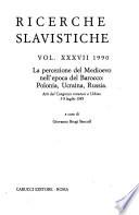 Ricerche slavistiche