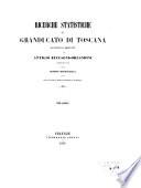 Ricerche statistiche sul Granducato di Toscana