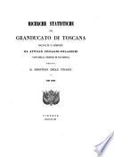 Ricerche statistiche sul Granducato di Toscana