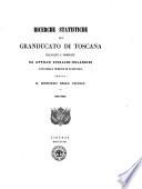 Ricerche statistiche sul Granducato di Toscana raccolte e ordinate da Attilio Zuccagni-Orlandini