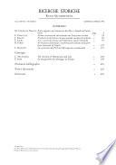 Ricerche storiche
