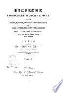 Ricerche storico-critico-scientifiche sulle origini, scoperte, invenzioni e perfezionamenti fatti nelle lettere, nelle arti e nelle scienze ... Opera dell'abate Giacinto Amati ... Tomo 1. \-5.!