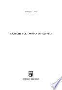 Ricerche sul Roman de Fauvel
