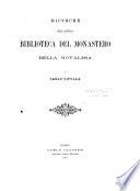 Ricerche sull'antica biblioteca del monastero della Novalesa