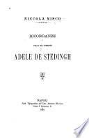 Ricordanze della sua consorte Adele de Stedingh