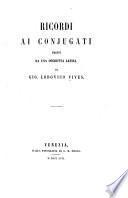 Ricordi ai conjugati tratti da una operetta latina
