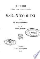 Ricordi della vita e delle opera di G.B. Niccolini