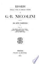 Ricordi della vita e delle opere di G. B. Niccolini