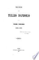 Ricordi di Tullio Dandolo