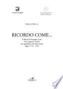 Ricordo come--