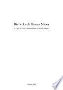 Ricordo di Bruno Maier