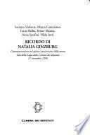 Ricordo di Natalia Ginzburg