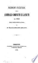 Ricorrenti epizootiche negli animali cornuti e lanuti nel 1853 in Sicilia