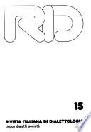 RID, Rivista italiana di dialettologia, Scuola, società, territorio