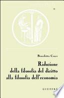 Riduzione della filosofia del diritto alla filosofia dell'economia