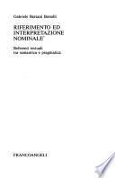 Riferimento ed interpretazione nominale