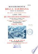 Rifiorimento della Sardegna proposto nel miglioramento di sua agricoltura, libri tre de Francesco Gemelli