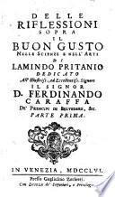 *Riflessioni sopra il buon gusto nelle scienze e nell'arti