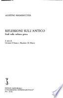 Riflessioni sull'antico