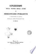 Riflessioni sulla teoria degli atomi di Sebastiano Purgotti
