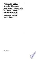 Riforma agraria e questione meridionale