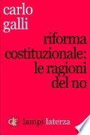 Riforma costituzionale: le ragioni del No