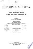 Riforma medica giornale internazionale quotidiano di medicina, chirurgia, farmacia, veterinaria e scienze affini