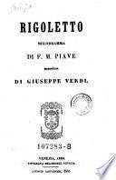 Rigoletto, melodramma, musica di Giuseppe Verdi