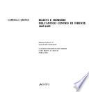 Rilievi e memorie dell'antico centro di Firenze, 1885-1895