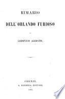 Rimario dell'Orlando furioso di Ludovico Ariosto