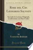 Rime del Cav. Leonardo Salviati