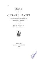 Rime di Cesare Nappi