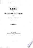 Rime di Francesco Vannozzo