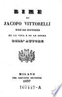 Rime di Jacopo Vittorelli