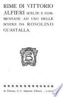 Rime di Vittorio Alfieri