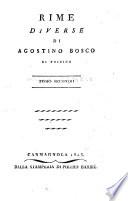 Rime diverse di Agostino Bosco di Poirino