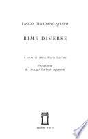 Rime diverse