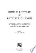Rime e lettere di Battista Guarini