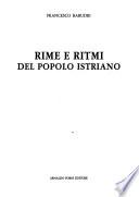 Rime e ritmi del popolo istriano