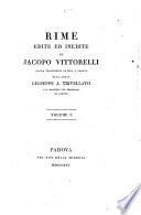 Rime edite ed inedite ... colla traduzione latina a Fronte dell' abate Giuseppe A. Trivellato