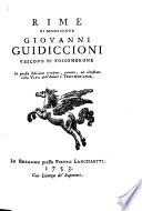 Rime in questa edizione rivedute ... colla vita dell' autore e testimonianze