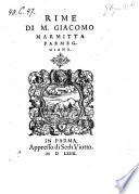 Rime. - Parma, Seth Viotto 1564