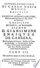 Rime varie di C. M. Maggi, sacre, morali, eroiche, raccolte da L. A. Muratori