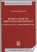 Rischio e potere nel diritto societario riformato