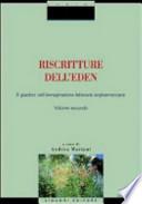 Riscritture dell'eden. Il giardino nell'immaginazione letteraria angloamericana