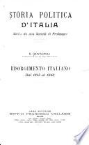 Risorgimento italiano dal 1815 al 1848