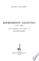 Risorgimento salentino. (1799-1860).