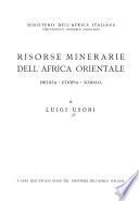 Risorse minerarie dell'Africa Orinetale